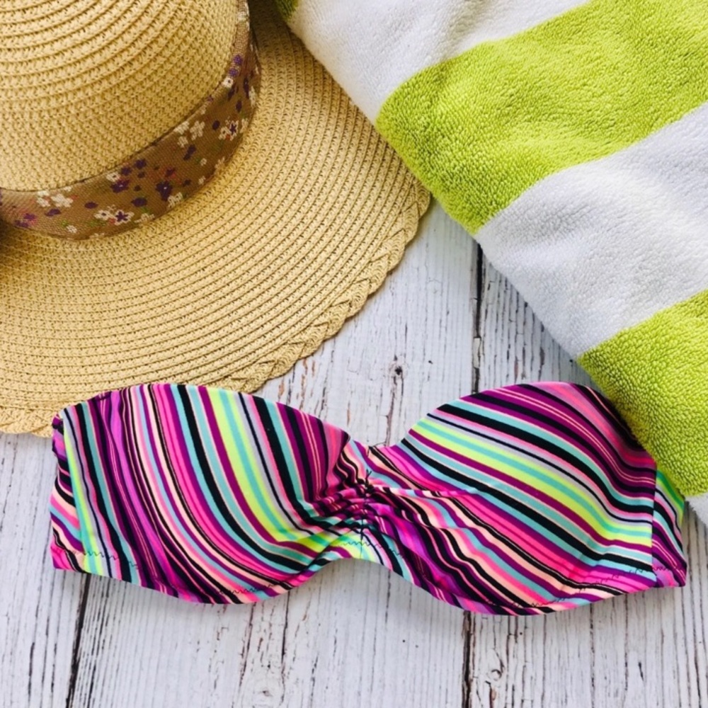 Victoria’s Secret VS bandeau bikini top striped 32B